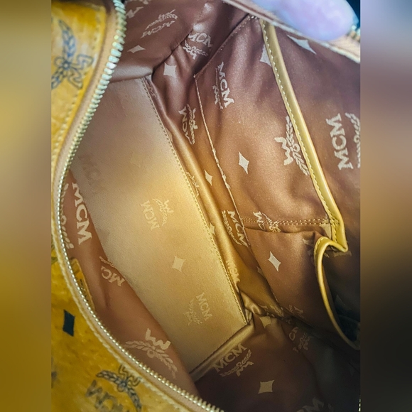 SOLD!Authentic MCM cognac Boston - Picture 12 of 14